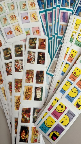 Lot carnets 12 timbres - lot,