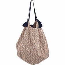 Sac en coton corail imprimé