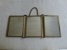 ANCIEN TRYPTIQUE METAL DORE 