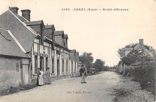 Cpa garel route d - route, d'evreux