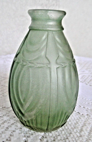 Petit vase ancien verre satine - ancien,