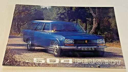 Notice commerciale peugeot 504 - notice,