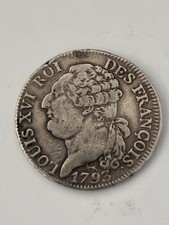 LOUIS XVI : 1/2 ECU DE 6 LIVRES 1793 A : 1er semestre