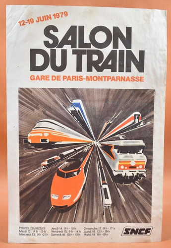 Affiche juin 1979 sncf - -, salon