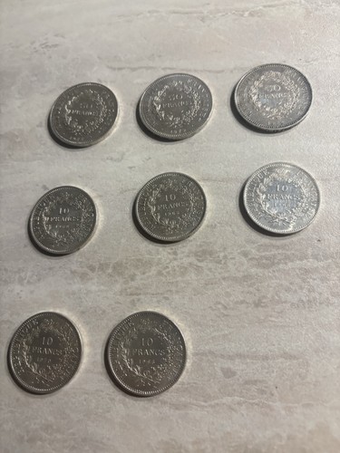 Lot pièces 10 francs - de, et