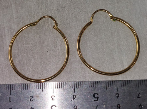 Ancienne paire boucles - de,