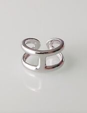 Bague H en argent osmose ring silver Bague réglable Cadeau Bijou argent tendance