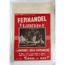 FRANCOIS PREMIER Affiche de film entoilée  - 35x55 cm. - 1937 - Fernandel, Chris