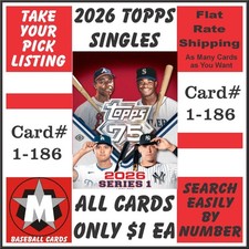 2026 Topps Baseball Singles