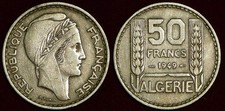 ALGERIA Algérie 50 francs 1949 République Française