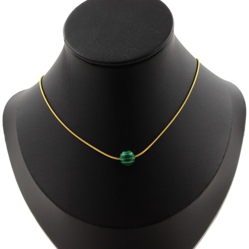 Collier perle malachite 8 - malachite,