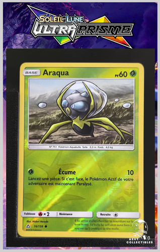 Carte pokémon araqua 156 - carte,