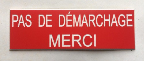 Plaque panneau pas de - panneau, "pas