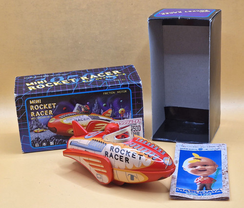 Masudaya mini rocket racer tin - masudaya,