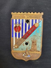 ANCIEN INSIGNE DE CALANDRE GRAND PRIX DE VITESSE - PLAQUE AUTOMOBILE