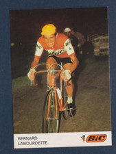 CYCLISME carte  cycliste BERNARD LABOURDETTE équipe BIC