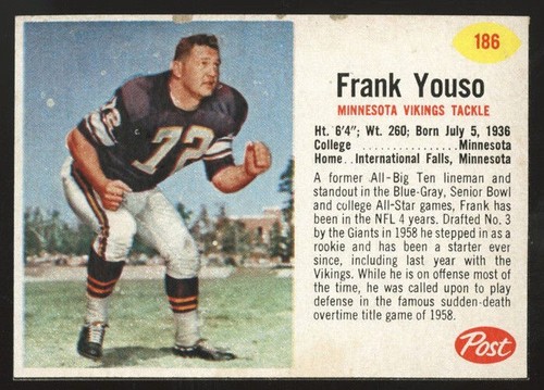 1962 post cereal football - post,