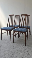 Niels KOEFOED  4 chaises scandinaves en palissandre Modèle EVA
