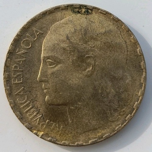 Espagne peseta 1937 laiton - 1,