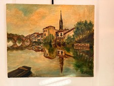 Ancien Tableau Peinture Huile