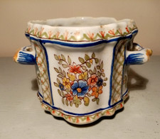 charmante jardinière ancienne XIXème Fourmaintreaux, Rouen, Desvres