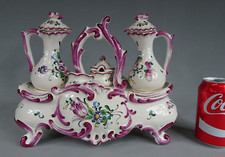 huilier vinaigrier faïence de