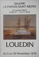 [AFFICHE D'ART] LOUEDIN : Jeu d'enfants, #Galerie Le Parvis St-Merri, Paris 1979