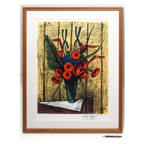 Lithographie encadrée bernard - lithographie,
