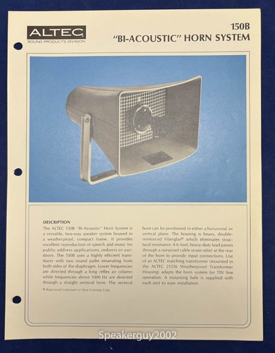 Vintage altec lansing spec - vintage,