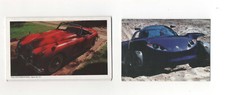 2 calendriers de poche voitures peugeot touareg et jaguar xk 150 (2003 et 1997)