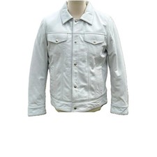 Veste De Trucker En Cuir Pour