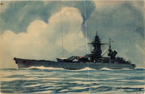 Cpa cuirassé richelieu - ak,