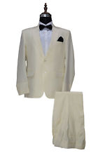 Costume Crème Pour Homme Designer Mariage Décontracté Dîner (Veste+Pantalons)