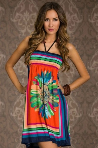 Jolie robe florale - florale, neuve