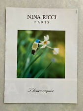 Publicité Nina Ricci 1989 90