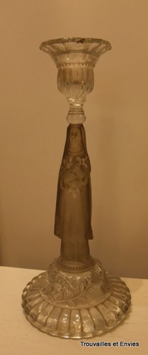 Ancien bougeoir verre avec - en,