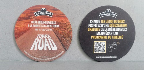 Sous bock bière brasseurs - bock,