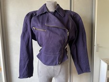 ALAIA. Veste Blouson Jean. Été 1986. Rare. Recherché