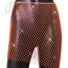 Femme Maille Transparente Mini