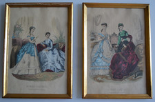 Lot de 2 gravures " La mode