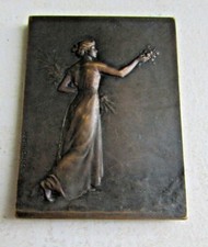 Médaille en bronze 5,4 x 4 cm