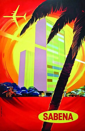 Affiche poster sabena - ,