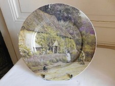 Marcel Chaufriasse assiette au "Vieux paysans chien et ferme" porcelaine Limoges