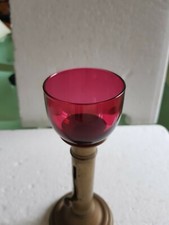 Petit ANCIEN Calices Cristal 19eme Baccarat Tulipe de photophore