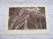 ANCIENNE PLANCHE CARTONNEE +- 1930 HAUTE SAVOIE 74 SENTIERS TELEPHERIQUE BREVENT