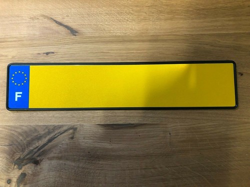 Plaque immatriculation vierge - immatriculation,