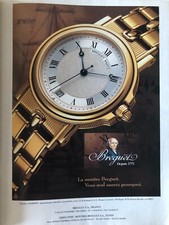◕ Publicité Vintage Advertising MONTRE BREGUET "Marine" ◕ Juin 1992 ◕