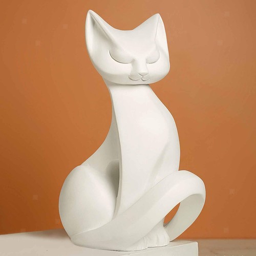 Sculpture chat figurine - sculpture, chat,