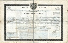 Congé de réforme 1844
