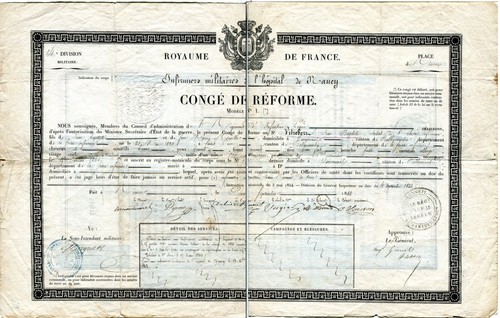 Congé réforme 1844 - de,